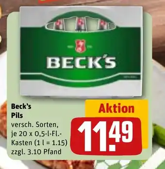REWE DE BECK'S Pils tilbud