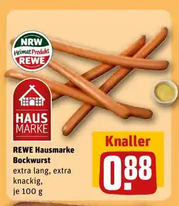 REWE DE REWE Hausmarke bockwurst tilbud