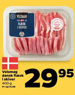 Netto Velsmag dansk flæsk i skiver tilbud