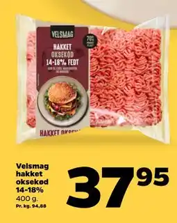 Netto Velsmag hakket oksekød 14-18% tilbud