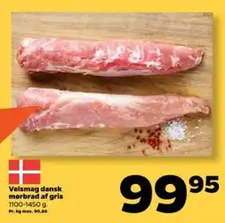 Netto Velsmag dansk mørbrad af gris tilbud