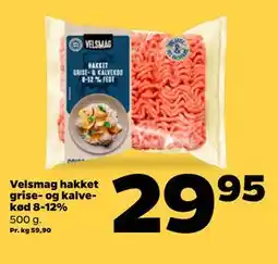 Netto Velsmag hakket grise- og kalvekød 8-12% tilbud
