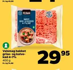 Netto Velsmag hakket grise- og kalvekød 4-7% tilbud