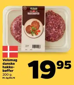 Netto Velsmag danske hakkebøffer tilbud