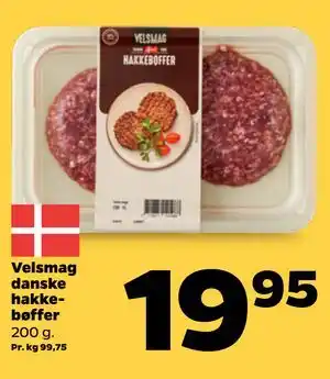 Netto Velsmag danske hakkebøffer tilbud