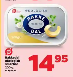 Netto Bakkedal økologisk smørbar tilbud