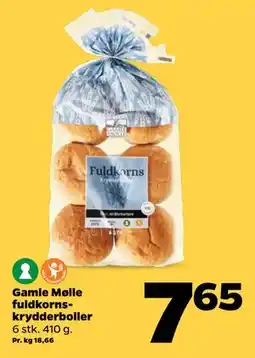 Netto Gamle Mølle fuldkorns-krydderboller tilbud