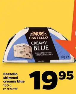 Netto Castello skimmel creamy blue tilbud