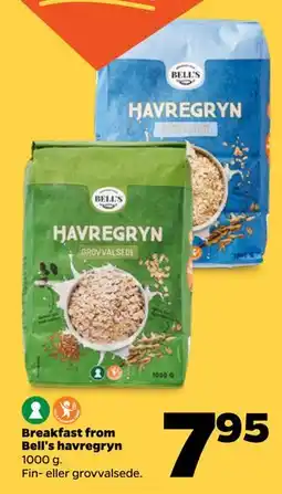Netto Breakfast from Bell's havregryn tilbud