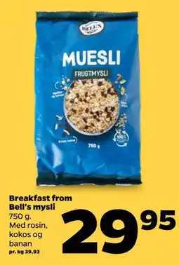 Netto Breakfast from Bell's mysli tilbud