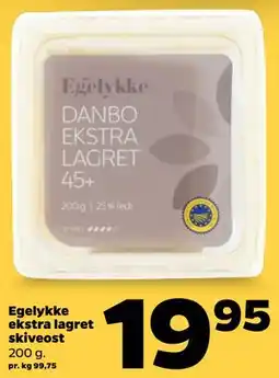 Netto Egelykke ekstra lagret skiveost tilbud