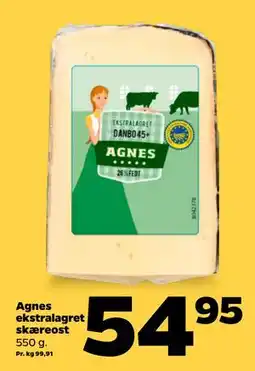 Netto Agnes ekstralagret skæreost tilbud