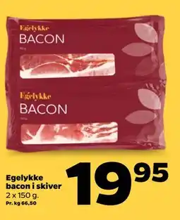 Netto Egelykke bacon i skiver tilbud