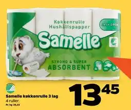 Netto Samelle køkkenrulle 3 lag tilbud