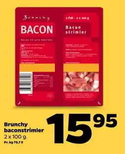 Netto Brunchy baconstrimler tilbud