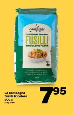 Netto La Campagna fusilli tricolore tilbud