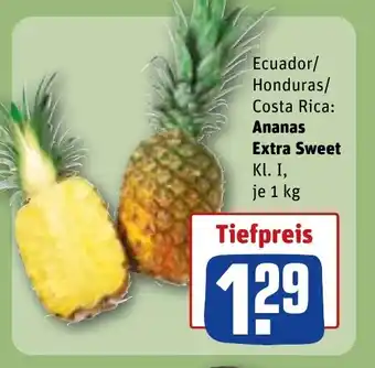 REWE DE Ananas extra sweet tilbud