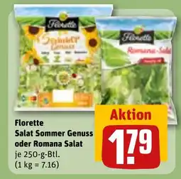 REWE DE FLORETTE Salat sommer genuss oder romana salat tilbud
