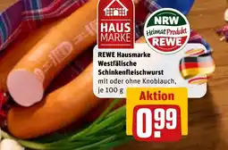 REWE DE Rewe hausmarke westfälische schinkenfleischwurst tilbud