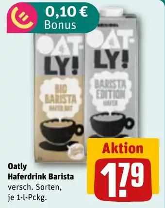 REWE DE OATLY Haferdrink barista tilbud