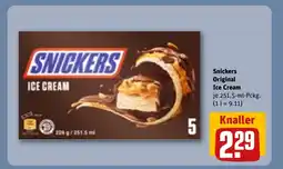 REWE DE SNICKERS Original ice cream tilbud