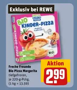 REWE DE FRECHE FREUNDE Bio pizza margerita tilbud