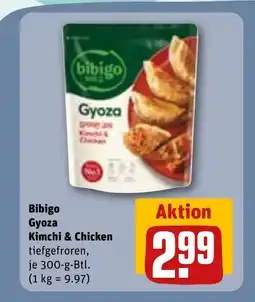 REWE DE BIBIGO Gyoza kimchi & chicken tilbud