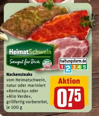 REWE DE Nackensteaks tilbud
