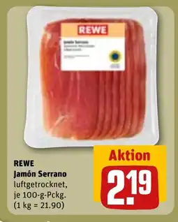 REWE DE REWE Jamón serrano tilbud