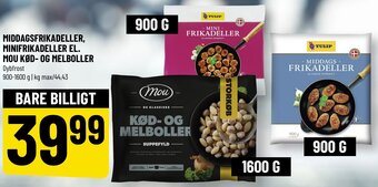 Løvbjerg Middagsfrikadeller, Minifrikadeller El. Mou Kød-Og Melboller 900-1600g tilbud
