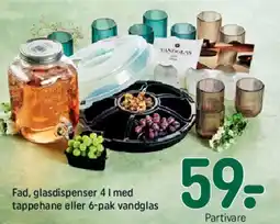 REMA 1000 Fad / glasdispenser / glas (køkkenglas) tilbud