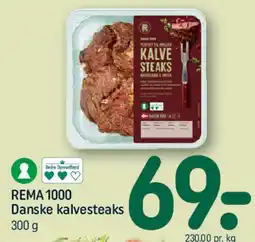 REMA 1000 Danske kalvesteaks tilbud