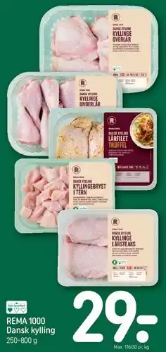REMA 1000 Dansk kylling tilbud