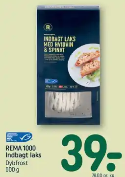REMA 1000 Indbagt laks med hvidvin & spinat tilbud