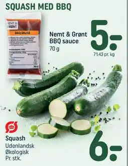 REMA 1000 Squash med BBQ tilbud