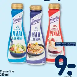 REMA 1000 Cremfine 250 ml tilbud