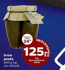 Kvickly Irma pesto tilbud
