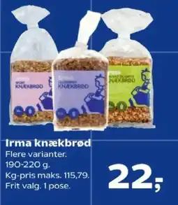 Kvickly Irma knækbrød tilbud
