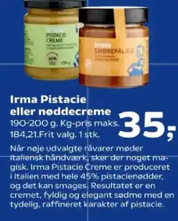 Kvickly Irma Pistacie eller nøddecreme tilbud