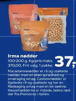 Kvickly Irma nødder tilbud