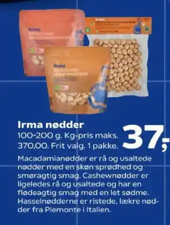 Kvickly Irma nødder tilbud