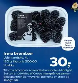 Kvickly Irma brombær tilbud