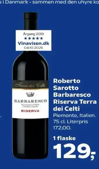 Kvickly Roberto sarotto barbaresco riserva terra dei celti tilbud