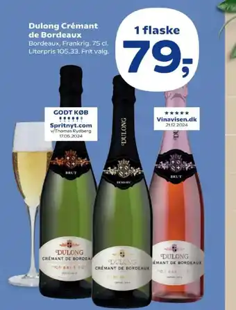Kvickly Dulong Crémant de Bordeaux tilbud