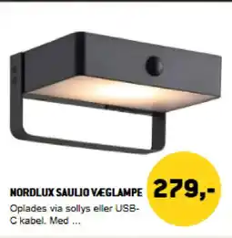 XL-BYG Nordlux saulio væglampe tilbud