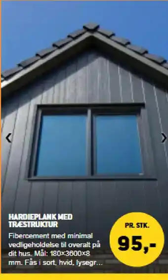 XL-BYG Hardieplank med træstruktur tilbud