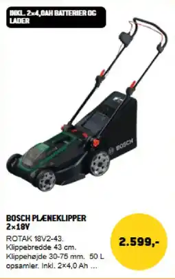 XL-BYG Bosch pleneklipper 2x18v tilbud