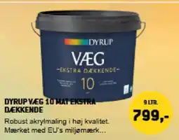 XL-BYG Dyrup væg 10 mat ekstra dækkende tilbud