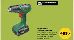 XL-BYG BOSCH BORE-/ SKRUEMASKINE 18V tilbud