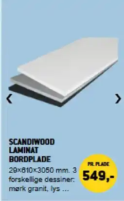 XL-BYG Scandiwood laminat bordplade tilbud